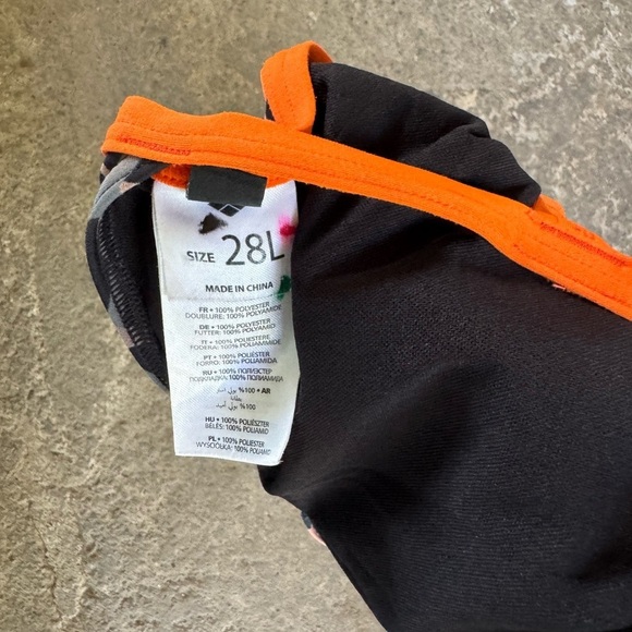 Arena Orange Print Polycarbonite II Challenge One Piece Swimsuit - Picture 5 of 7